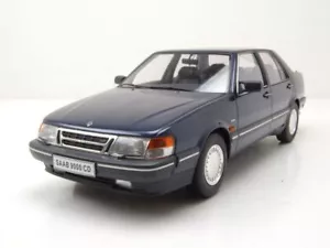 Saab 9000 CD Turbo 1990 Azul Oscuro Coche a Escala 1:18 Triple9 - Imagen 1 de 9