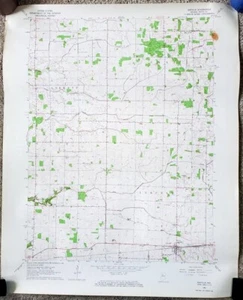 Idaville Indiana 1962 USGS 7.5 Minute Topographic Map 1:24,000 White County Topo - Picture 1 of 3