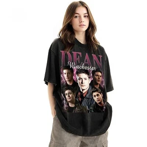 Limited Dean Winchester Vintage Unisex Shirt Actor Homage tee 90s retro design - Picture 1 of 8