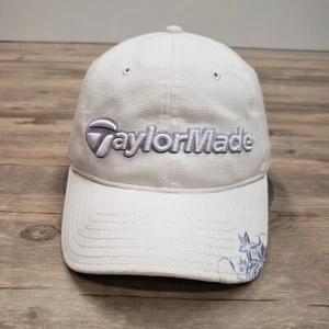Taylormade Golf Hat Cap Strap Back Womens Floral Accent White TMax Gear Adj - Picture 1 of 6