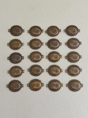Conchos Connectors Southwestern Lot 24 Classic Western Textured Ornate Style - Image 1 of 2