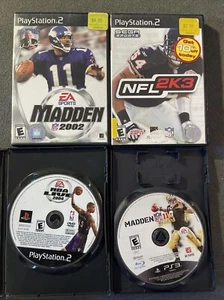 PS2 PS3 NFL Madden NBA lot - 2K3 2002 2004 2011 Video Games - Picture 1 of 7