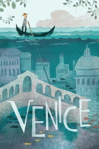 Visit Venice Italy Travel Original Vintage Wall Art Home Decor - POSTER 20x30 - Picture 1 of 4