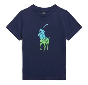 NEW Nwt RALPH LAUREN Boys POLO Ombre Big Pony s/s Tee T-Shirt Size 5 $35 Summer - Picture 1 of 2
