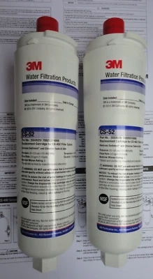 2 x 3M Filtration CS-52 640565 00640565 water filter for Dometic fridge freezer - Image 1 of 4