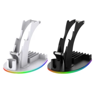 LED Lighting Desktop Stand Storage Rack for Controllers and Game Accessories - Picture 1 of 10