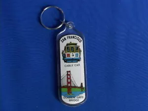 San Francisco Key Chains Souvenir - Golden Gate Bridge/Cable Car - Picture 1 of 4