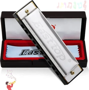 Armonica Blues Diatonica a Bocca, in Chiave Di Do, 10 Fori, 20 Note, per Adulti - Foto 1 di 12