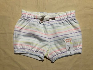 Jumping Beans Baby Girl Shorts 6M White Stripe Bubble Retail $12 (s-org-6-17) - Picture 1 of 6