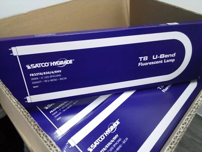 16 -32 Watt T8 U-Bend Fluorescent Light Bulbs Bi Pin Neutral White - SATCO-S8457 - Image 1 of 4