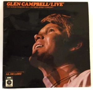 GLEN CAMPBELL. "Live In Concert" 1970 UK Vinyl LP Album. Capitol ST 21444 - Imagen 1 de 3