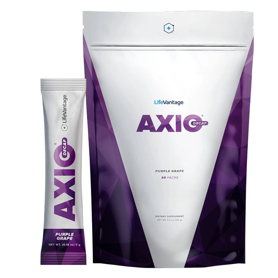 Bebida energética regular AXIO en polvo uva púrpura 30 paquetes energía instantánea en polvo... Foto 1 de 4