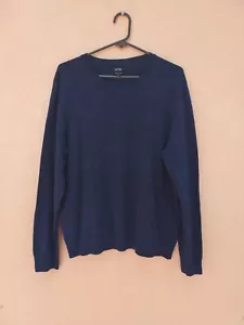 High Quality Apt. 9 Merino Wool Blend Sweater Size XL Dark Blue Long Sleeves - Picture 1 of 15