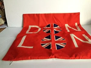  UK British London England Flag Designed 17.5" Sq Accent Pillow Cover Zippered - Picture 1 of 7
