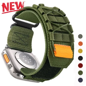 Rugged Nylon Trail Loop Strap Band For Apple Watch Ultra 2 Series 10 9 8 7 6 5 4 - Zdjęcie 1 z 13