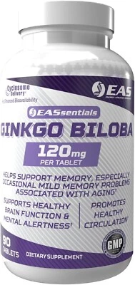 Ginkgo Biloba 120mg | Apoya la función cerebral y la memoria | Altos niveles de flav... Foto 1 de 4