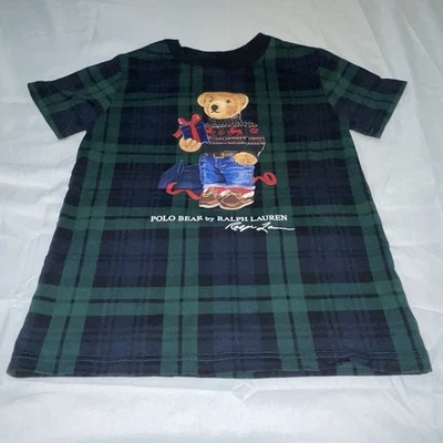Polo Ralph Lauren Polo Oso Con Navidad Suéter Camisa Niños Talla 6 MM-2764 Foto 1 de 4