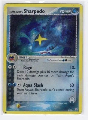 Team Aqua's Sharpedo - Holo Rare Team Magma vs Team Aqua 5/95 HP - Image 1 of 2
