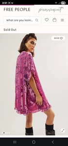 Flores botánicas Free People tamaño mini grande magenta - Imagen 1 de 10