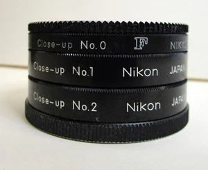 Nikon Close-Up No.1 No.2 No. 0 Close-Up lens 52mm Filter with Metal Caps - Picture 1 of 2