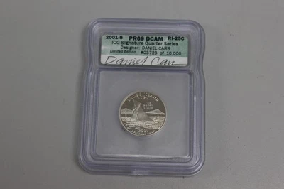 2001-S Rhode Island State Quarter ICG Signature Series | Daniel Carr - Image 1 of 2
