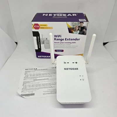 Netgear WiFi Range Extender EX6100 – Dual Band AC750 – With Box & Antennas - Image 1 of 4