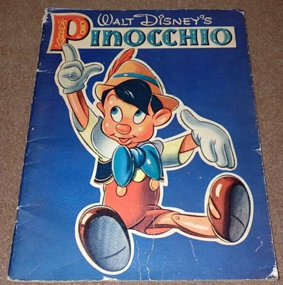 Libro de Pinocho de Walt Disney 1939 Foto 1 de 4