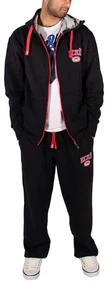 Tuta nera uomo Ecko Unltd vestibilità ampia felpa con cappuccio joggers ultimo pezzo taglia small - Foto 1 di 5