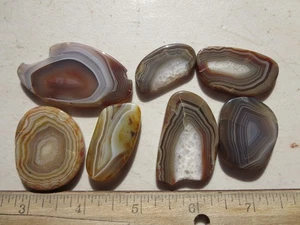 773  LAKE SUPERIOR AGATE FREE FORM CABS.  GREAT FOR WIRE WRAP OR PENDANTS. - Picture 1 of 2