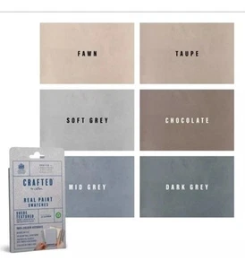 Crafted by Crown Real Paint Swatches Suede Textured 6 Pack  - Picture 1 of 2