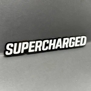 1PC SUPERCHARGER Emblem – Custom 3D Acrylic Multicolor Car Fender Sticker - Bild 1 von 2