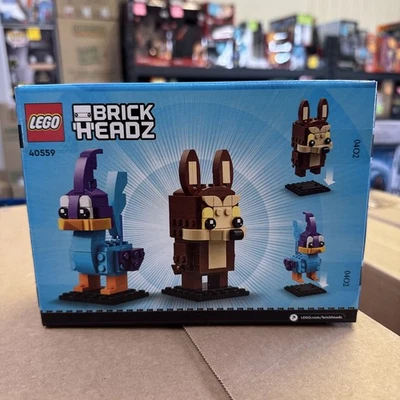 LEGO Looney Tunes BrickHeadz Road Runner Wile E. Coyote 40559 RETIRADO NUEVO SELLADO Foto 1 de 2