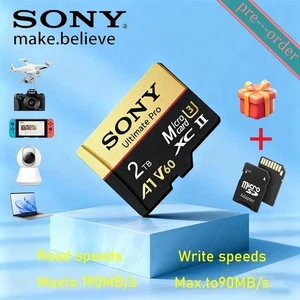 SONY Micro SD Card 2TB 512GB 256GB 128GB TF Memory Card Extreme 1TB U3 4K High - Picture 1 of 12