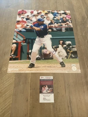 Alex Rodriguez Texas Rangers Signed 16x20 Official MLB Photo. JSA Authentication - Image 1 of 4