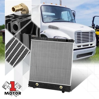 [2 filas] Radiador de aluminio estilo OE para 08-18 Freightliner M2 106/clase ejecutiva Foto 1 de 4