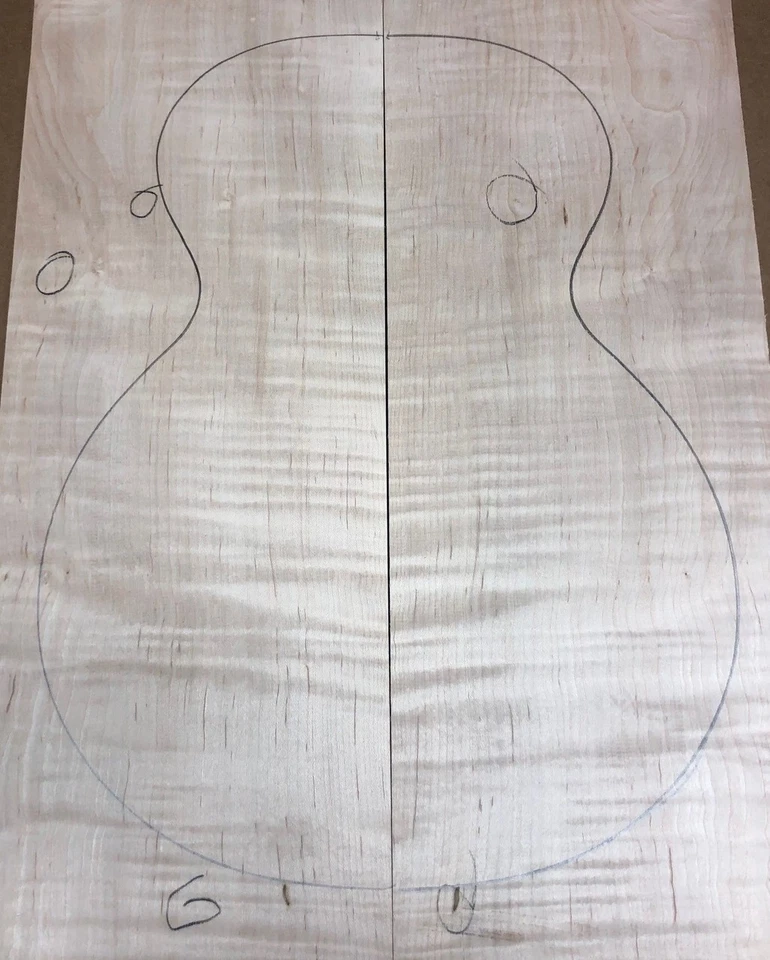 BBCT202 | Cubo de Ganga Figura Llama Arce Tallado Top | Grado 3A - 5A | BOGO 50% o Foto 1 de 3