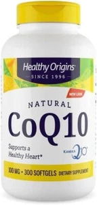 Healthy Origins CoQ10 100 mg 300 cápsulas blandas soporte cardíaco y energético coenzima Q10