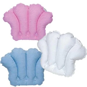 Kingsley TERRY COVERED INFLATABLE BATH PILLOW w/SUCTION CUPS - You Choose Color - Picture 1 of 1