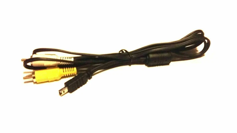 AV AUDIO VIDEO TV CABLE CORD LEAD FOR CASIO EXILIM PRO EX P505 Z110 Z120 CAMERA - Image 1 of 1