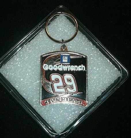 Kevin Harvick Goodwrench GM #29 Racing Hood Keychain/Ring-Silver-Tone Metal  -PO Cover