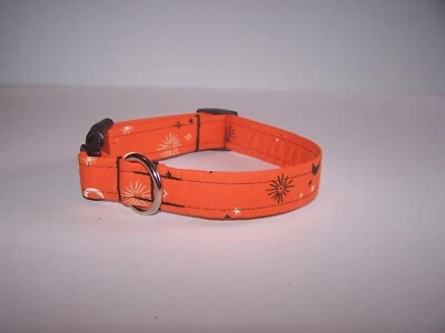 Wet Nose Designs Harvest Moon 狗项圈橙色原始万圣节秋星 — 第 1/4 张图片