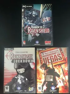 Lotto Rainbow Six Lockdown + Raven Shield 3 + Vegas Videogioco PC Tom Clancy - Imagen 1 de 1