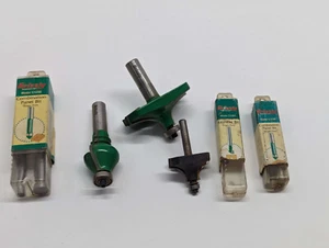 Grizzly Router Bits Lot - Woodworking Keyhole Panel Bit Misc - Picture 1 of 7