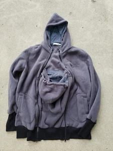 Pre-owned Baby Carrier Kangaroo Fleece Jacket with Hood - Picture 1 of 2