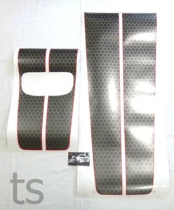 SET BLACK FRONT REAR STICKER STYLE X SERIES FOR ISUZU D-MAX 2DR 4DR TRUCK 12-15 - Picture 1 of 6