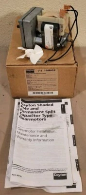 Dayton • AC Parallel Shaft Gearmotor • 1/64HP  115V 13RPM 50in-lbs • Mo# 1MBG5  - Image 1 of 4