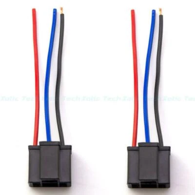 2PCS H4 9003 Heavy Duty Wire Headlight Harness Female Socket Extension Connector - Image 1 of 2