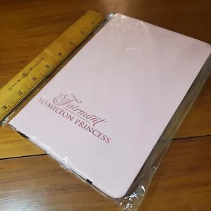 The Fairmont Hamilton Princess BLANK Lined Ribbon Elastic BANDED Pink HC Journal - Imagen 1 de 4