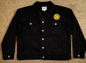 Conspiracy by WeSC Denim Jacket Hardcore Happiness Size XXL Mens Womens 3XL - Picture 1 of 13
