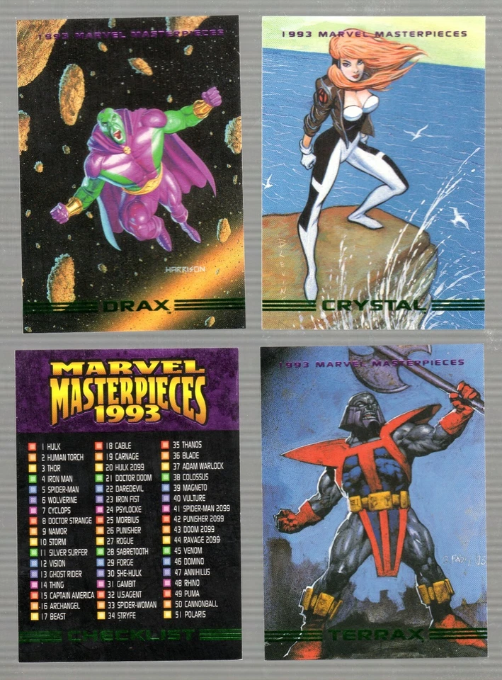 1993 Marvel Masterpiece Skybox Trading Cards - Pick Any to Complete Your Set ** - Image 1 of 1